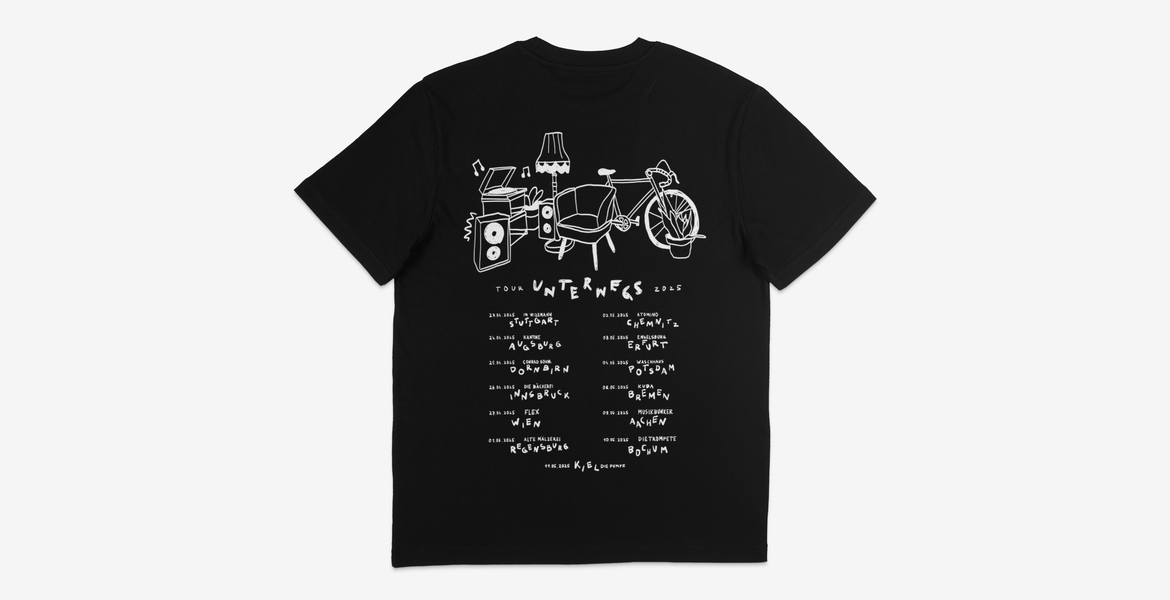 UNTERWEGS, Tour 2025 Shirt | black